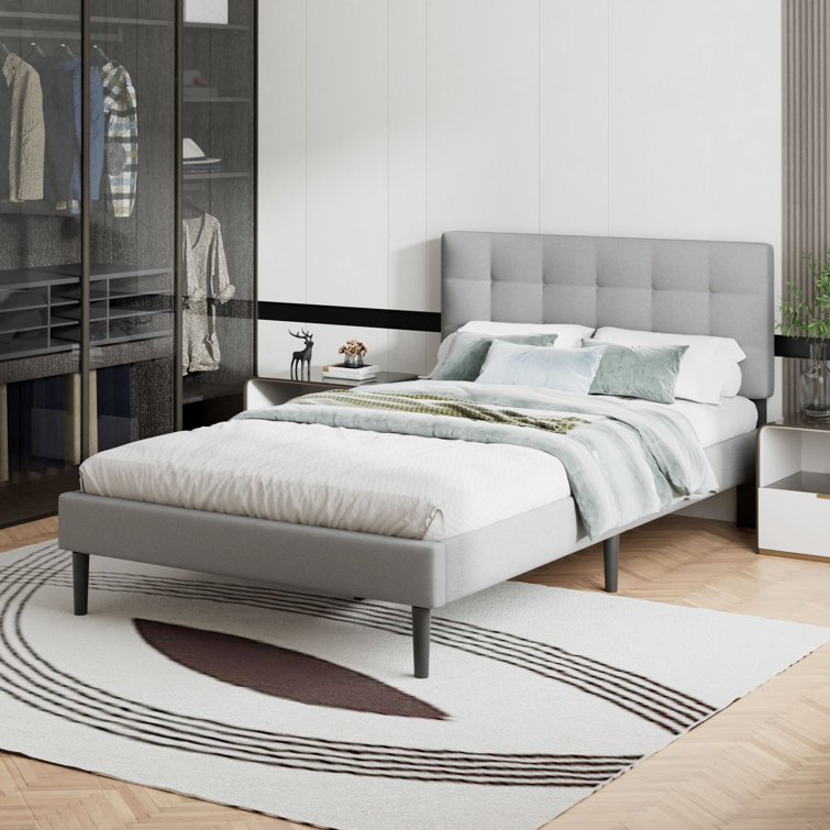 Limpho Upholstered Storage Bed Latitude Run Color: Gray