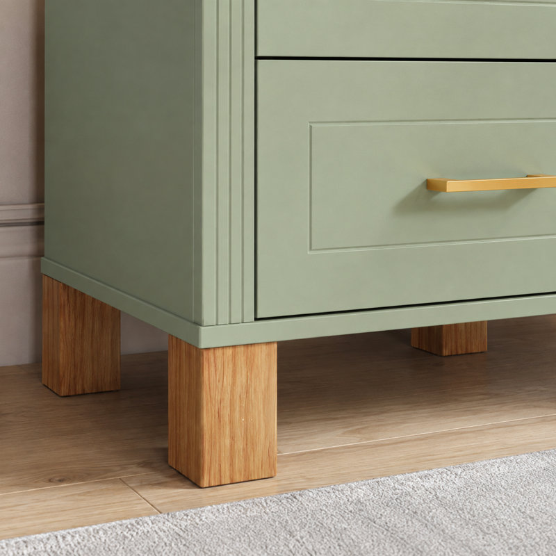Table de chevet 2 tiroirs Sage Green