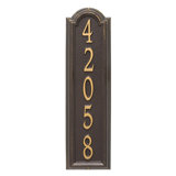 Manchester Personalized Vertical Wall Address Plaque