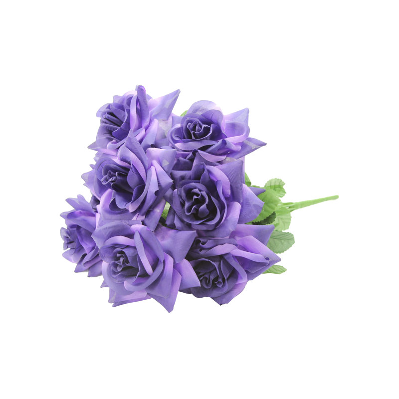 14 tiges de rosier, Mauve, H 20 po x l 12 po x P 9 po