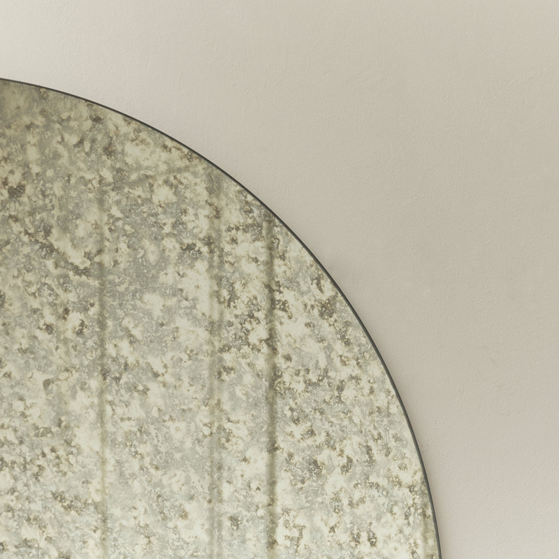 Huguley Flat Wall Mirror, Silver