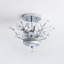 Plafonnier semi-encastré à 4 lumières de style lustre 16,1 po Grinstead avec détails en cristal-1141175490