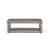 Outdoor Aluminum Coffee Table with Open Frame Design, Patio Center Table for Backyard, Deck and Garden, Limed Oak