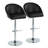 Maddison High Back Faux Leather Adjustable Barstool With Rounded T Footrest-106896000-106896002