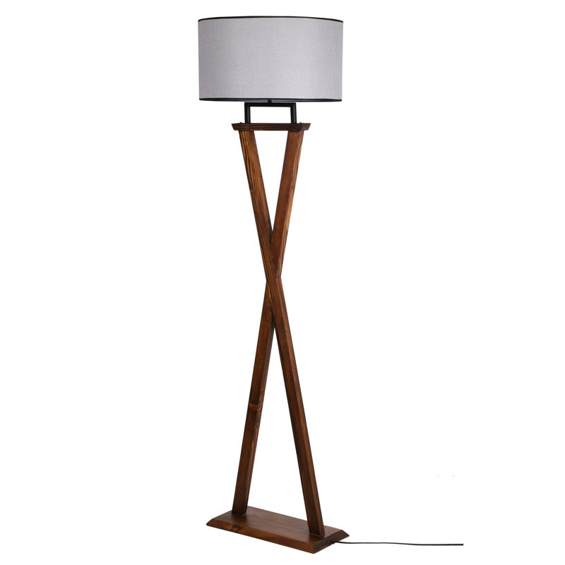 Lampe sur pied 66 "Edward, gris
