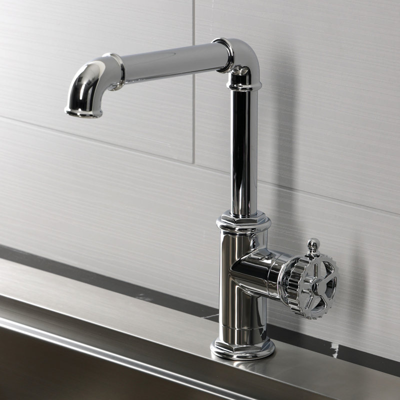 Kingston Brass Fuller One-Handle 1-Hole Deck Mount Bar Faucet, Polished Chrome