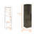 8-Bottle 2-Shelf Bar Cabinet Sideboard Metal Sideboard-1101373178