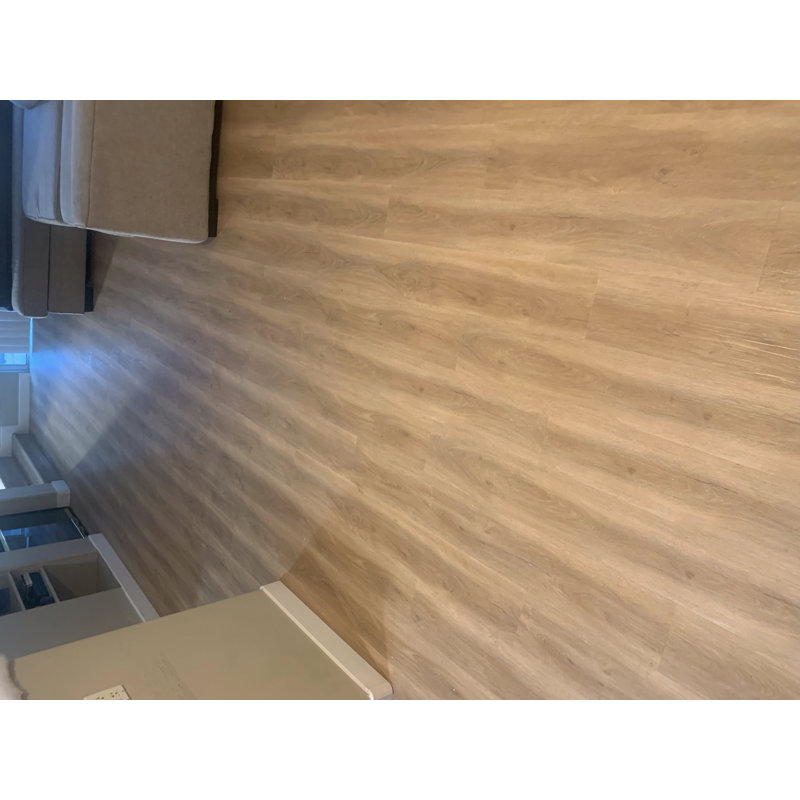 6mm Thick 7'' W x 48'' L Vinyl Plank, Tan