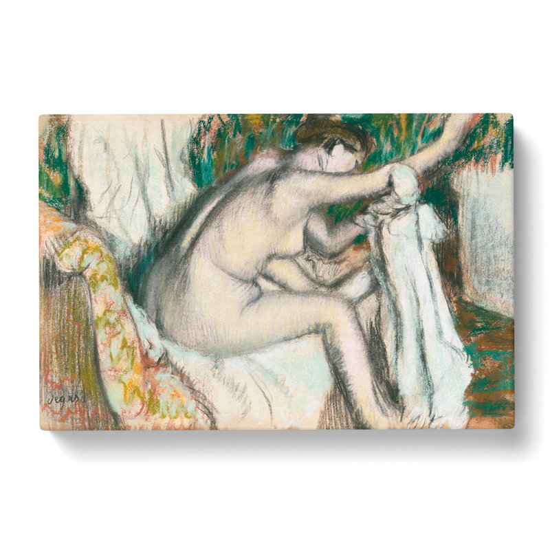 Nude Woman Vol.1 by Edgar Degas - Wrapped Canvas Painting, 40cm H x 60cm W x 3cm D