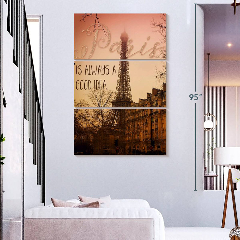 Tergel Paris Is Always A Good Idea, 74" H x 48" W