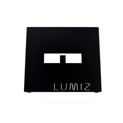 Plaque de métal Lumiz, noir