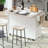 Kitchen Island with Tilt-Out Trash Storage, Rolling Kitchen Cart with Drop Leaf, Drawers, Spice & Towel Rack, Adjustable Shelves-374015922