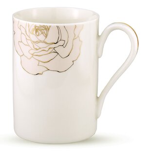 Gold , Fine Bone China Heritage Coffee Mug, 330 ML, Set of 2