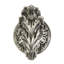 LOUIS XV KNOB IN ANTIQUE NICKEL PLATE