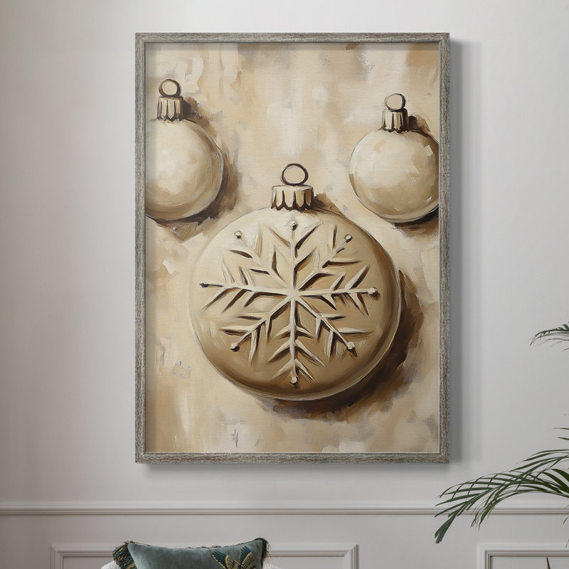 Art de Noël, série 2 - CXCVII, reproduction encadrée - bois massif, H 11 po x l 9 po