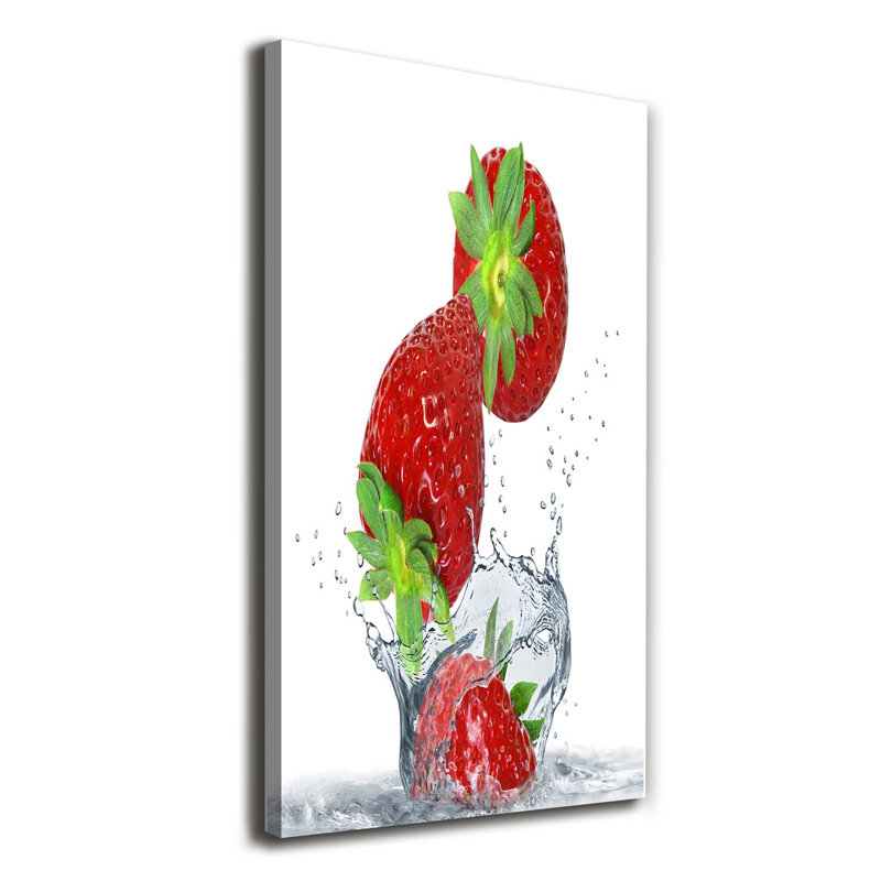 Strawberries - Wrapped Canvas Print