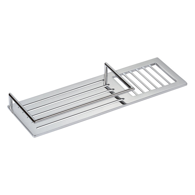 Surface 14" Combination Shower Shelf, Polished Chrome