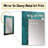 Abstract Moon On Retro Teal - Transitional Decorative Mirror, Turquoise Wall Mirror, Printed Metal Art-1823691564