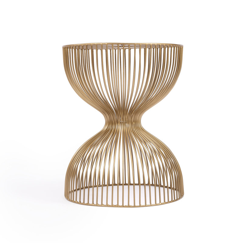 Candace End Table, Gold