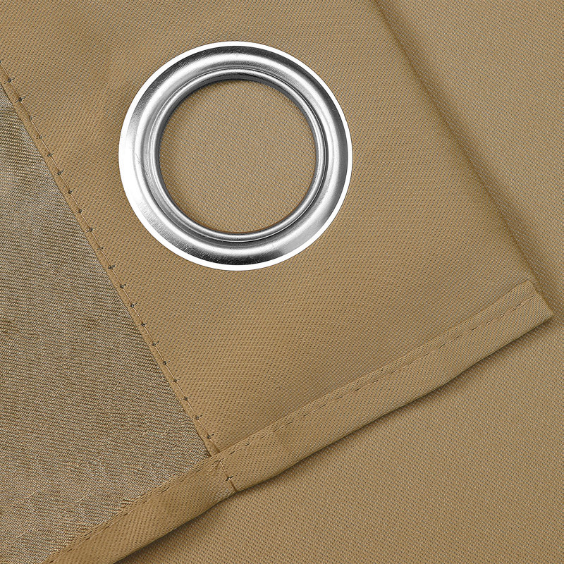 Crispin Blackout Curtains / Drapes Pair, Taupe