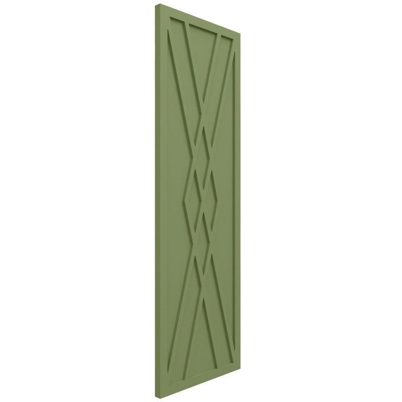 Volets de style moderne EnduraCore Composite Florence, L 12 po, Vert mousse, H 59 po