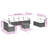 Vidaxl Garden Sofa Set Black