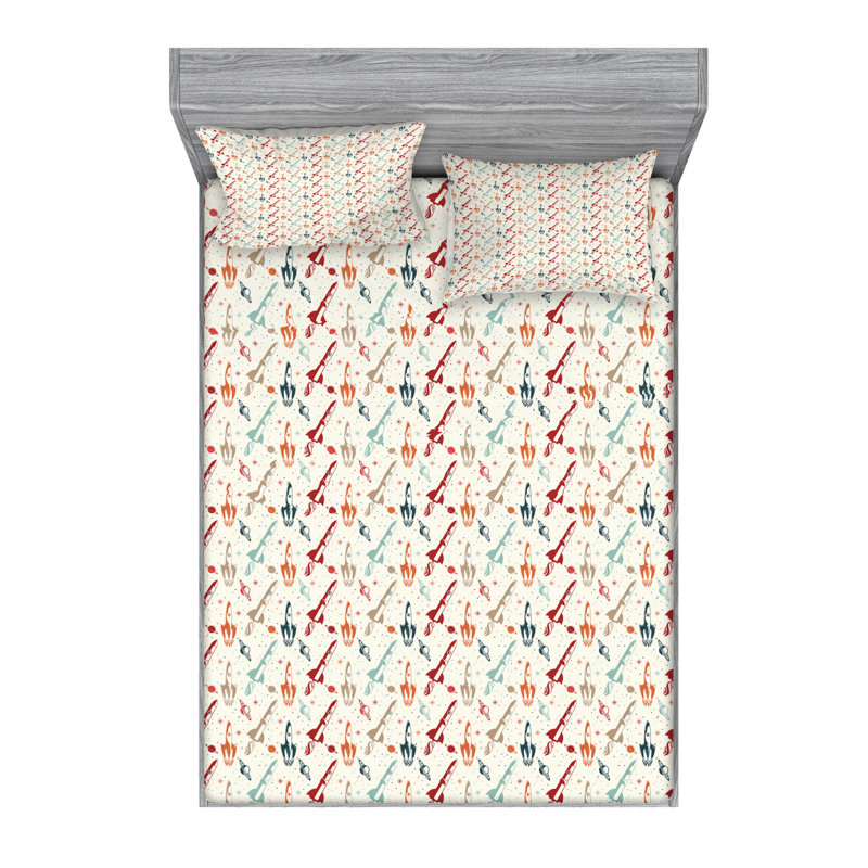 Microfiber Sheet Set, Full Sheet Set with Fitted Sheet
