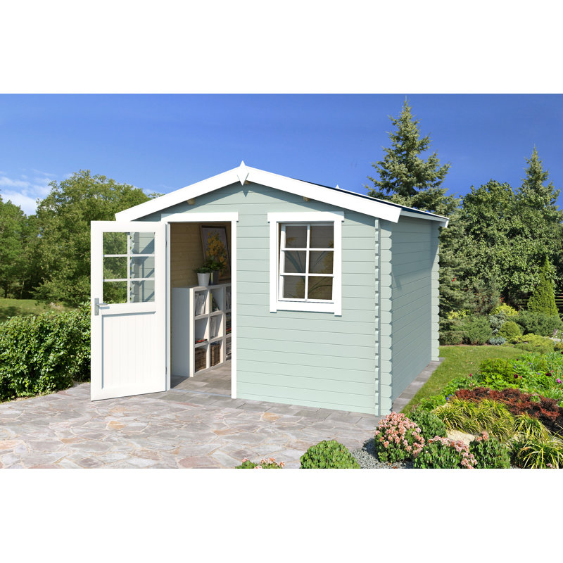 Lasita Nina Apex Roof Summerhouse With Single Glazed Windows (28mm), Beige