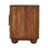 Solid Wood Solis Fluted Cabinet,Brown,2-Drawers