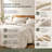 Linen Cotton Duvet Cover King Set - Soft Breathable Bedding Set with Natural Texture For All Season-1531976383-1540389419