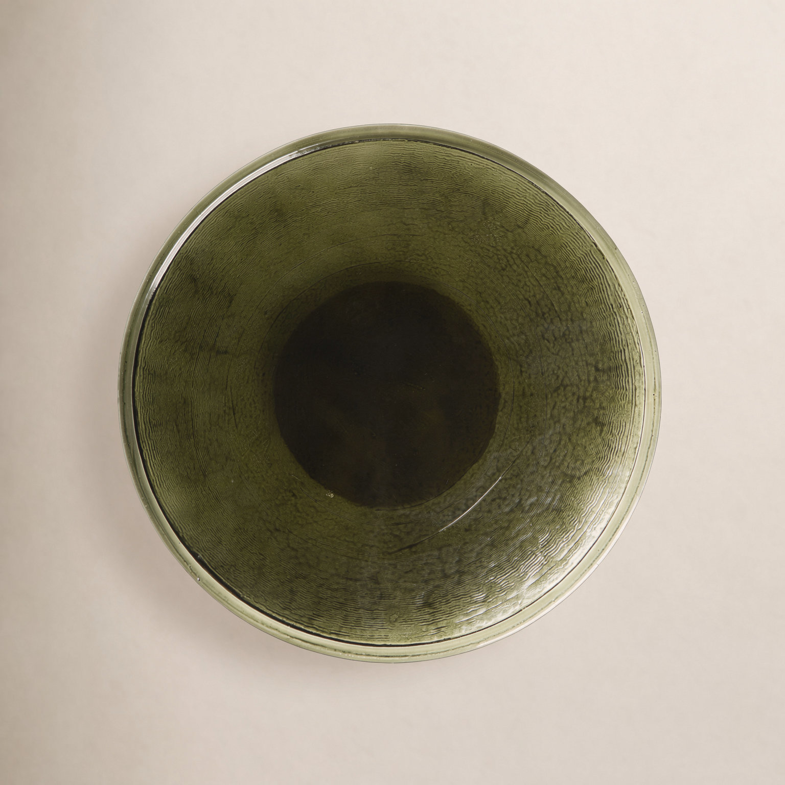 Suz Lazy Susan, Moss Cast Glass