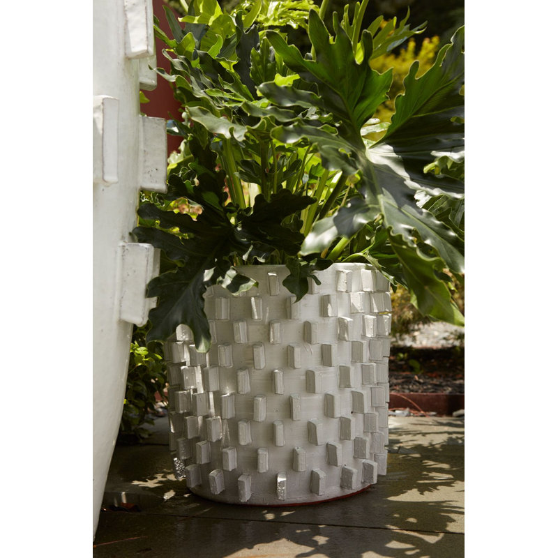 Pot à fleur en céramique Buena, H 15 po x l 15,75 po x P 15,75 po