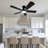 42" 5 - Blade  Dimmable RGB Reversible LED Ceiling Fan with Light Kit and Remote Control