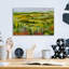  «Flower Gate» par Allan Friedlander, art mural en verre acrylique, 16 po x 12 po