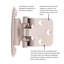 Encadrement de surface à fermeture automatique à surface variable - nickel satiné - charnières de porte d'armoire (ensemble de 10)-124947285-124954674