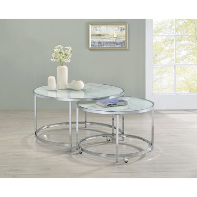 Jouni Glass Top Nesting Tables