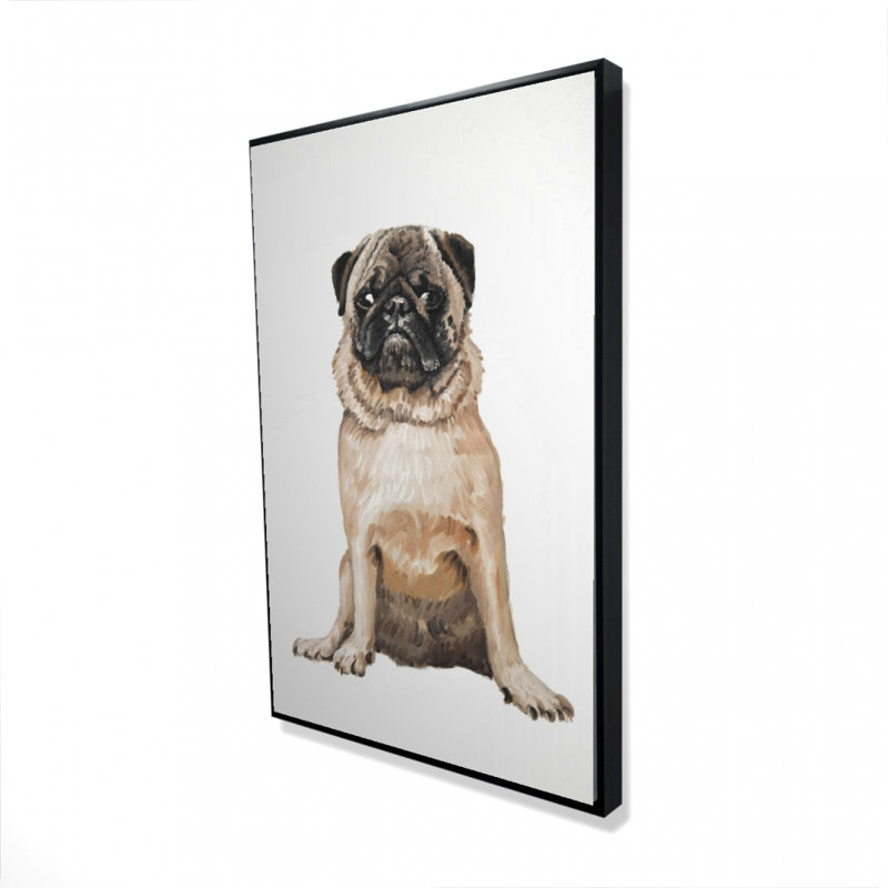 «Pug» sur toile