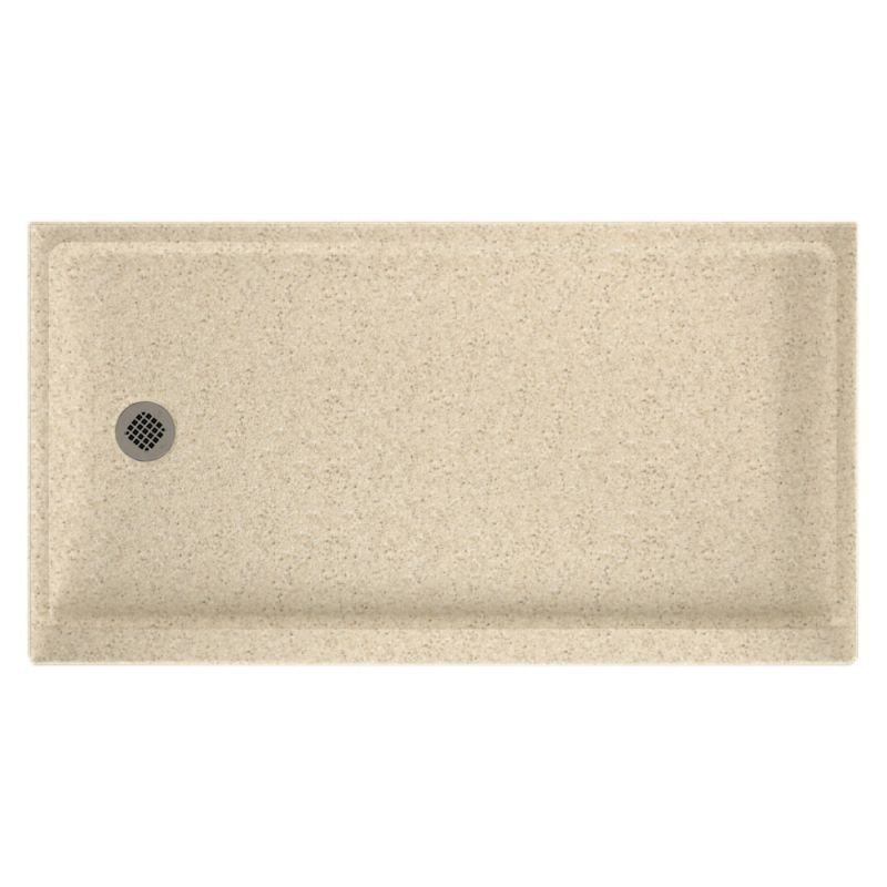 32'' W 60'' D Rectangular Single Shower Base, Left-Hand, Tahiti Desert