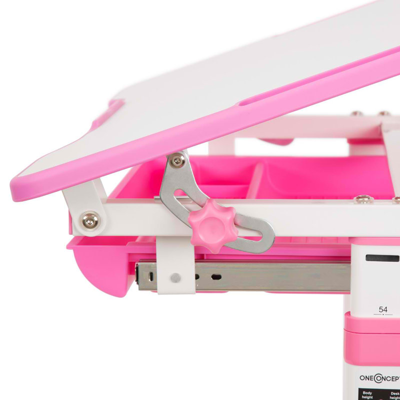 66cm Writing Desk Chair Set, Pink