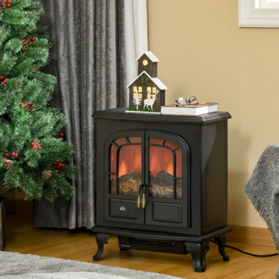 Ashleen Marlow Home Co. 28 cm W Black Fireplace