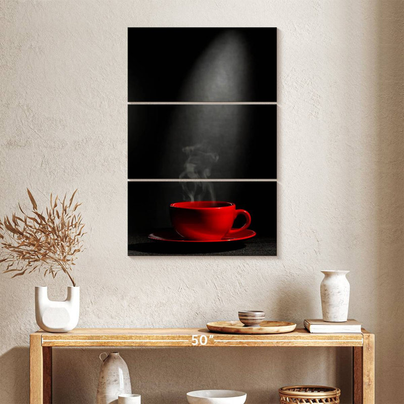 Yarlin Steaming Coffee Cup, 38" H x 24" W