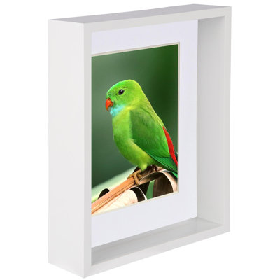 Nicola Spring - 8" x 10" 3D Deep Box Photo Frame - 4" x 6" Mount