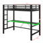 Lit mezzanine surélevé avec bureau intégré, éclairage à DEL et charge électrique-1787480259-1787480258