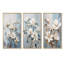 Minimalisme blanc et bleu Magnolias Florescence - Magnolias, ensemble de 3 impressions sur toile-2088676467-2088676479