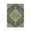 Tapis intérieur / extérieur oriental lavable beige et brun 3 pi x 5 pi Emerald
