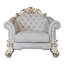 Fauteuil d'appoint blanc ivoire