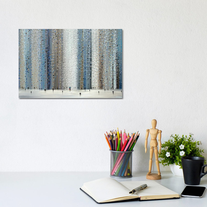 Love Rain by Ekaterina Ermilkina - Print on Canvas, 20.32 cm H x 30.48 cm W, Wrapped Canvas