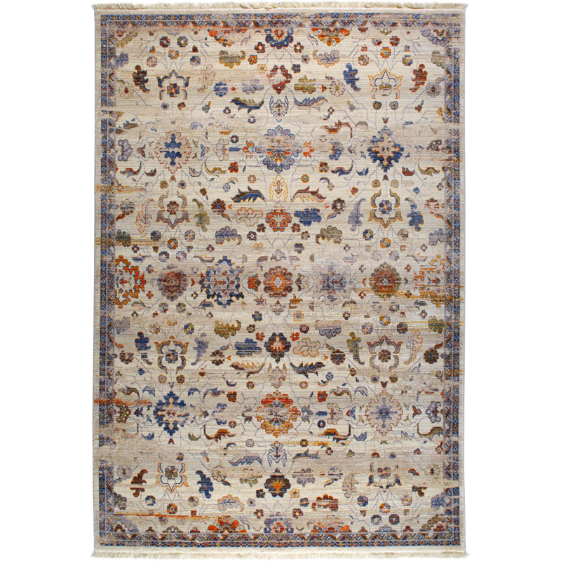 Tapis ivoire Kalish, Rectangle 5 pi 3 po x 7 pi 7 po