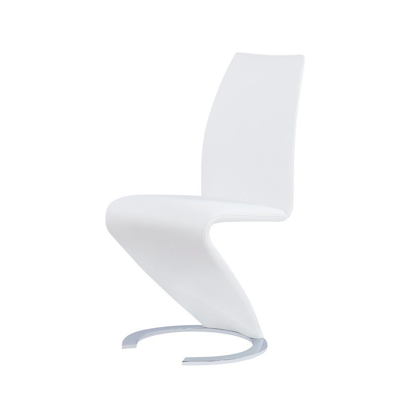 Sleek & Chic Modern Dining Chair, White