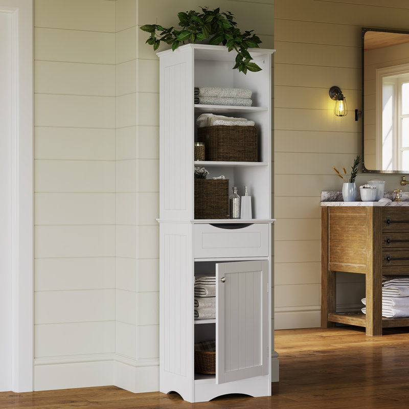Ashland Linen Cabinet, White